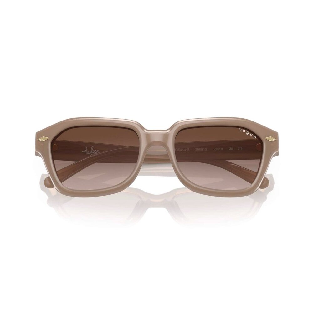 Hailey Beiber x Vogue Sunglasses Brown Cat Eye with Brown Lenses